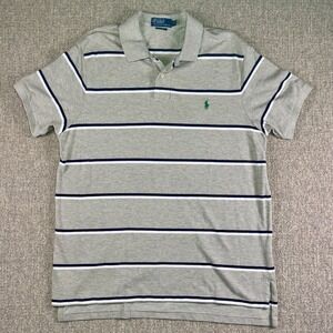 Polo Ralph Lauren Vintage Hong‎ Kong Striped Polo Shirt XXL Custom Fit